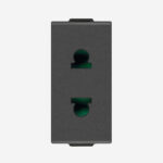 2P 16A USA+EU ø4,8mm SICURY outlet carbon