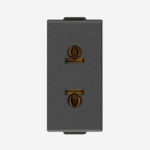 2P 16A USA+EU ø4,8mm outlet carbon matt