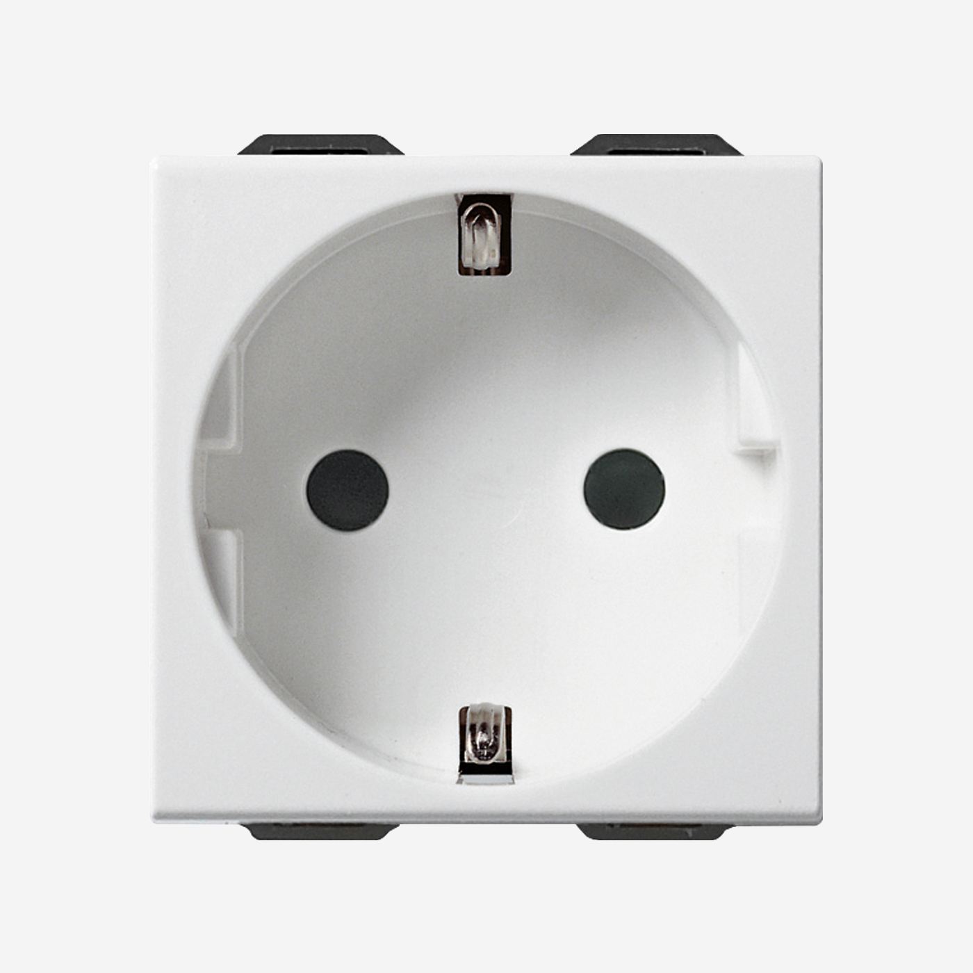2P+E 16A منفذ أمان ألماني أبيض 2P+E 16A German SICURY Outlet white - الصورة 1