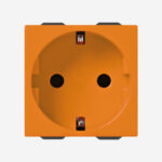 2P+E 16A German SICURY Outlet orange