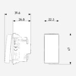 1P 16AX reversing switch  carbon matt - Image 2
