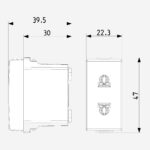 2P 16A USA+EU ø4,8mm outlet white - Image 2