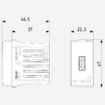 USB supply unit 5V 1,5A 1M carbon m - Image 2