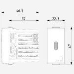 PD C-USB power unit 25W carbon m - Image 2