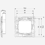 Frame 2M wihtout screws 71mm - Image 2