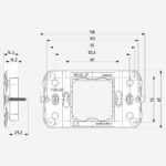 Horizontal frame 2centralM+screws - Image 2