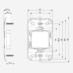 Vertical frame 2centralM+screws - Image 2