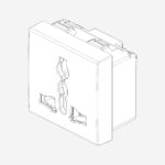 2P+E13ASICURY multistandard outlet white - Image 2