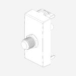 F-type TV outlet carbon matt - Image 3