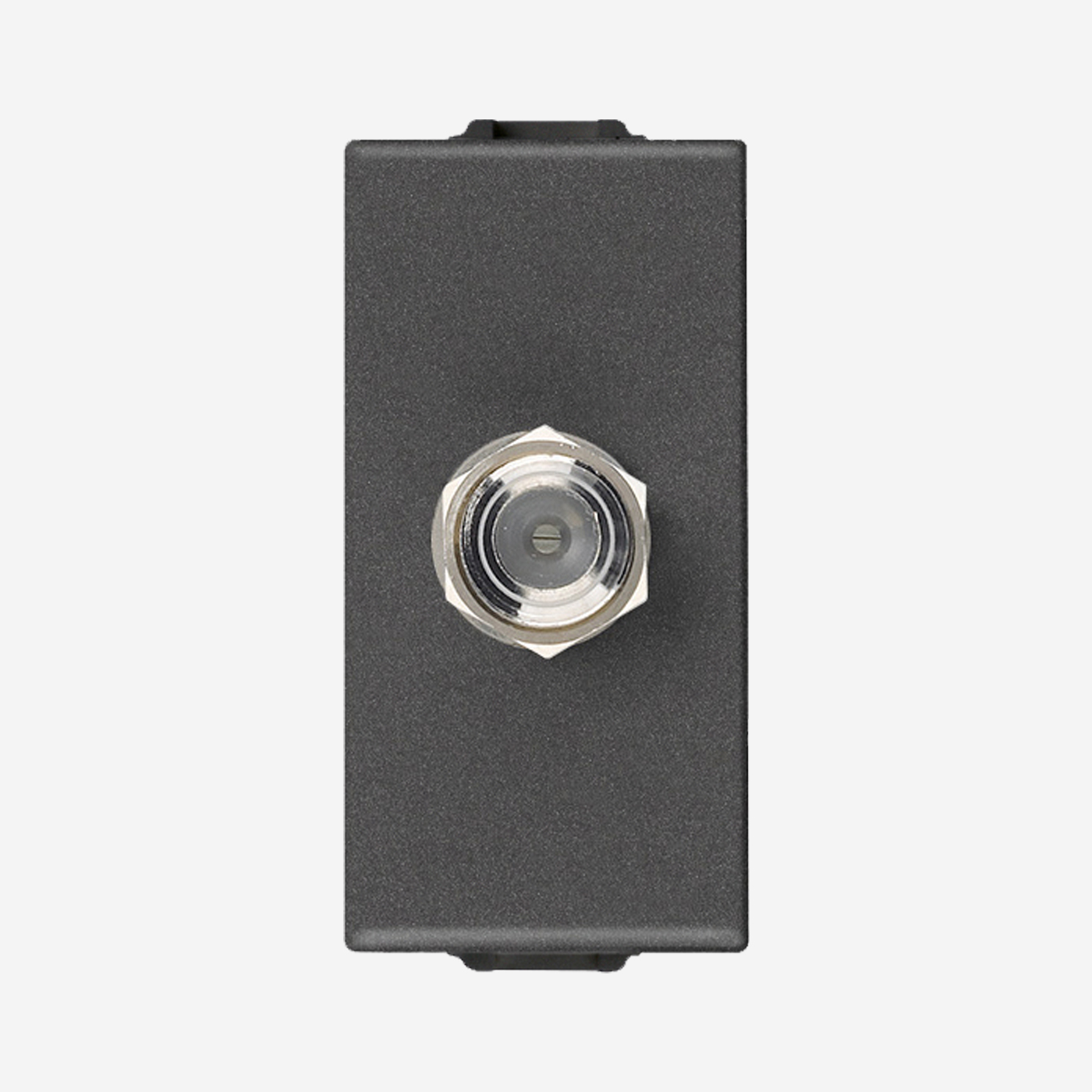 F-type TV outlet carbon matt F-type TV outlet carbon matt - Image 1