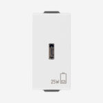PD C-USB power unit 25W white