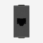 Phone jack RJ11 6/4 carbon matt