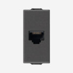 RJ45 Cat6 Netsafe UTP 110 outlet carbon