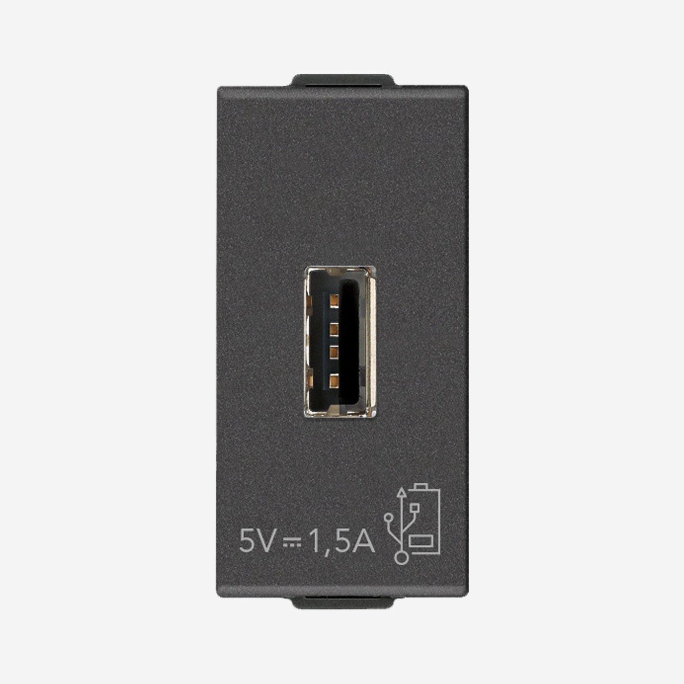USB supply unit 5V 1,5A 1M carbon m USB supply unit 5V 1,5A 1M carbon m - Image 1