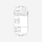 1P NO 10A push button white - Image 3