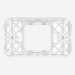 Horizontal frame 2centralM+screws - Image 4