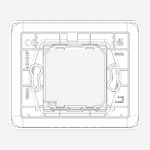 ⁦IP55 cover 2M white⁩ - الصورة ⁦4⁩