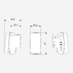 1P 16AX 1-way switch white - Image 2
