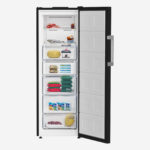 ⁦Upright Freezer 291lt net 260lt Nofrost 7 Drawer ( PVC ) Black⁩ - الصورة ⁦3⁩