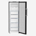 ⁦Upright Freezer 291lt net 260lt Nofrost 7 Drawer ( PVC ) Black⁩ - الصورة ⁦4⁩