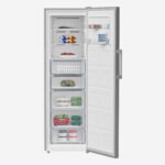 ⁦Upright Freezer 314lt net 286lt Nofrost 8 Drawer Digital Silver⁩ - الصورة ⁦3⁩