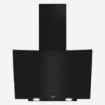 Hood 60 cm, Dishwasher Safe Filter 3 Speed levels, Glass Black, With Chimney