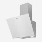 Hood 60 cm, Dishwasher Safe Filter 3 Speed levels, Glass, Carbon Filter, Filter Saturation Indicator, Air Cleaning Function, Auto Shut Down, White - Image 2