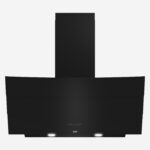 Hood 90 cm, Dishwasher Safe Filter 3 Speed Levels, Glass Black, With or with out Chimney