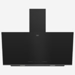 Hood 90 cm, Dishwasher Safe Filter 3 Speed Levels, Glass Black, With or with out Chimney