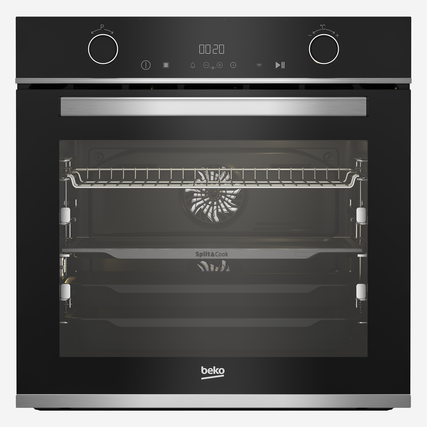 OB-180-1 Eclectic Built In Ovens 60 cm, 3D Cooking, Multi Functional, Cooling Fan, Defrosting, Divide and Cook, Cooling Fan, Conventional Cooking, Cooking Fan, Soft Closing Door - الصورة 1