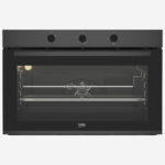 Gas Built In Ovens 90 cm, Gas Safety, Cooling Fan, Cooking Fan Integrated Electronic Ignition, Dark Stainless Steel