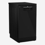 Dishwasher 45 cm 5 Program 10 Person Black, LED  Display, Half Load, Time Delay - Image 2