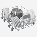 Dishwasher 45 cm 5 Program 10 Person Black, LED  Display, Half Load, Time Delay - Image 6