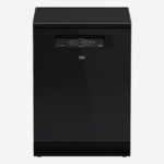 Dishwasher 60 cm 6 Program 15 Person Black Glass, LED Display, Hygiene (CornerIntense) Steam Gloss, Fast, Inv.