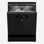 Dishwasher 60 cm 6 Program 15 Person Black Glass, LED Display, Hygiene (CornerIntense) Steam Gloss, Fast, Inv. - Image 3