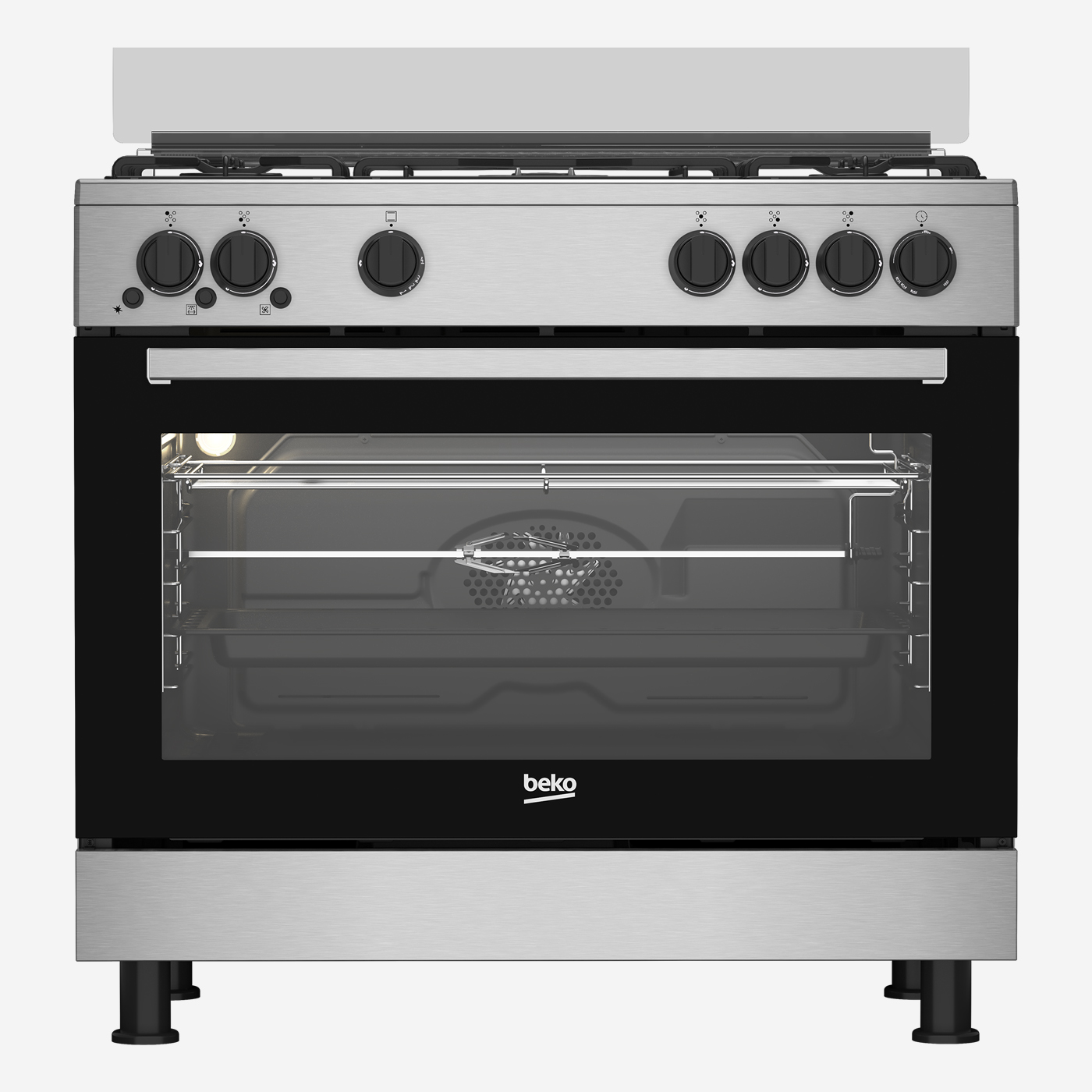 WM-140-1 Gas Cooker 90 cm 5 Burners, Full Safety Cooling Fan, Cooking Fan, Enameled Pan Support - الصورة 1