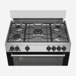 ⁦Gas Cooker 90 cm 5 Burners, Full Safety Cooling Fan, Cooking Fan, Enameled Pan Support⁩ - الصورة ⁦4⁩