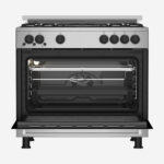⁦Gas Cooker 90 cm 5 Burners, Full Safety Cooling Fan, Cooking Fan, Enameled Pan Support⁩ - الصورة ⁦5⁩