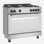 ⁦Gas Cooker 90 cm 5 Burners Full Safety, Cooling Fan, Cooking Fan, Cast Pan Support⁩ - الصورة ⁦2⁩