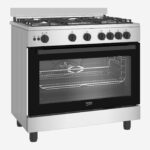 ⁦Gas Cooker 90 cm 5 Burners Full Safety Cooling Fan, Cooking Fan, Cast Pan Support, STS⁩ - الصورة ⁦2⁩