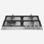 Gas Hob 60 cm 4 Berners, Gas Safety, Cast Iron Pan Support, Stainless - Image 3