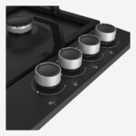 Gas Hob 60 cm 4 Berners, Gas Safety, Cast Iron Pan Support, Black, Integrated Ignition - Image 4