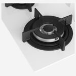 Gas Hob 60 cm 4 Berners, Gas Safety, Cast Iron Pan Support, White Glass, Integrated Ignition - Image 6