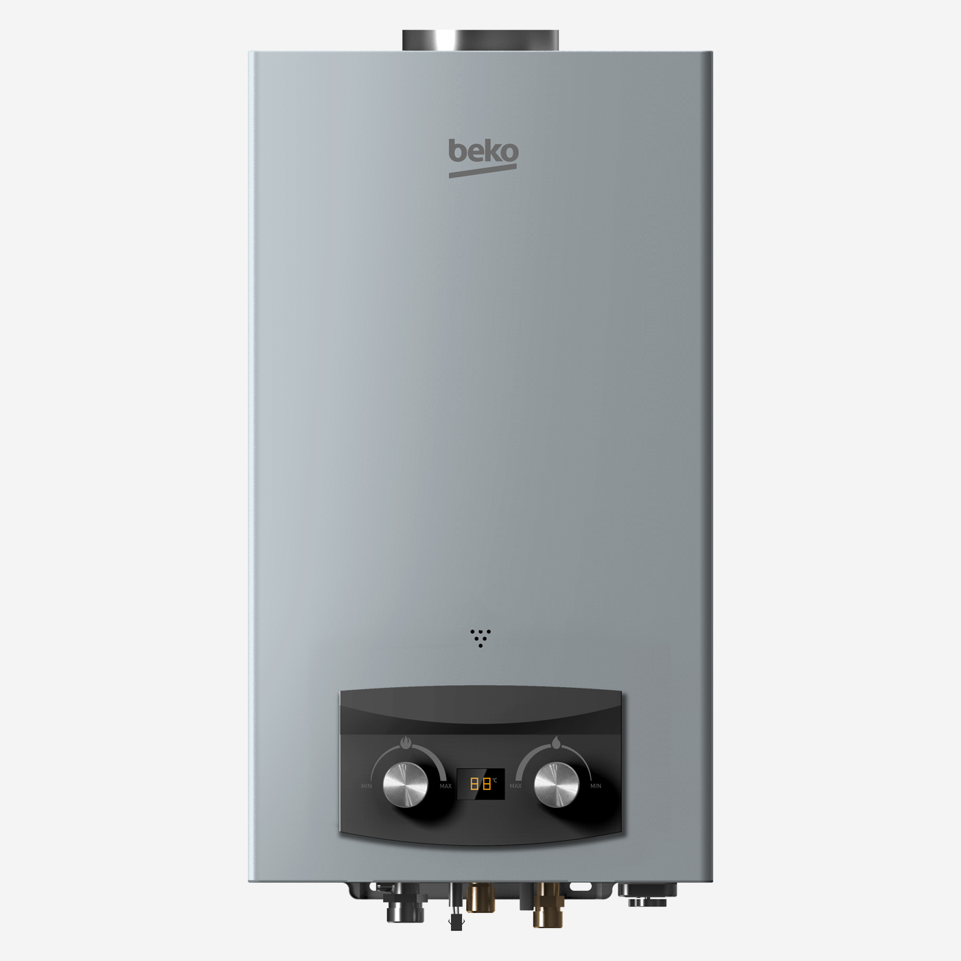Water-H-209-1 Gas Water Heater 10L Silver - Image 1